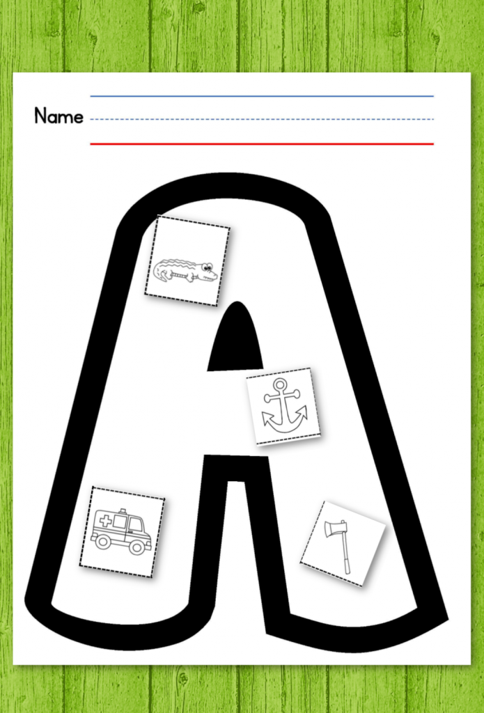 Letter Worksheets Cut And Paste